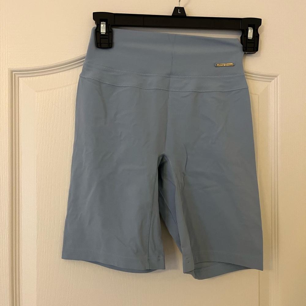 Gymshark Women's Light Blue Bike Shorts
